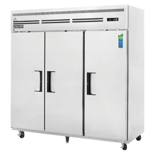 Everest Commercial 74" Three Solid Door Reach-In Freezer - ESF3