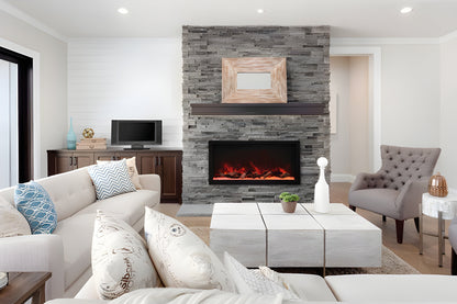 Remii 45" Extra Tall Deep Built-In Indoor and Outdoor Linear Electric Fireplace - 102745-XT