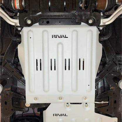 RIVAL Aluminum Transmission Skid Plate 2024+ Ford Ranger FX4 | 2021+ Ford Bronco - 2333.1898.1.6