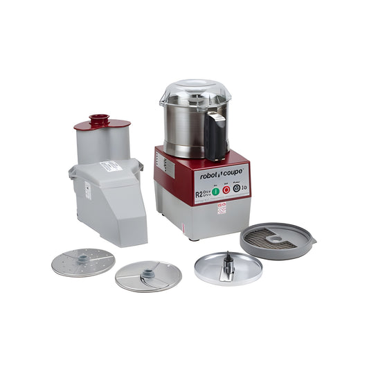 Robot Coupe 3 Qt. Stainless Steel Bowl Single Speed Combination Processor - 2 Hp / 120V- R2-Dice-Ultra