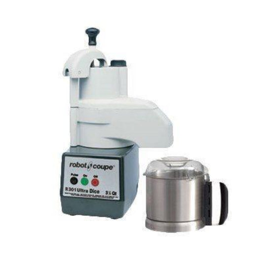 Robot Coupe R301 DICE ULTRA 3.9 Qt. Stainless Steel Bowl Single Speed Combination Processor - 2 Hp / 120V