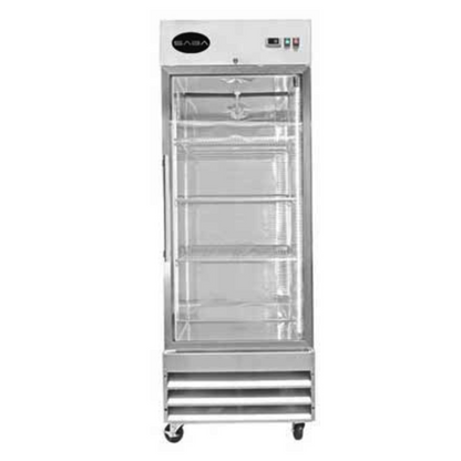 Saba - S-23FG, Commercial 1 Glass Door Reach-In Merchandiser Freezer - S-23FG