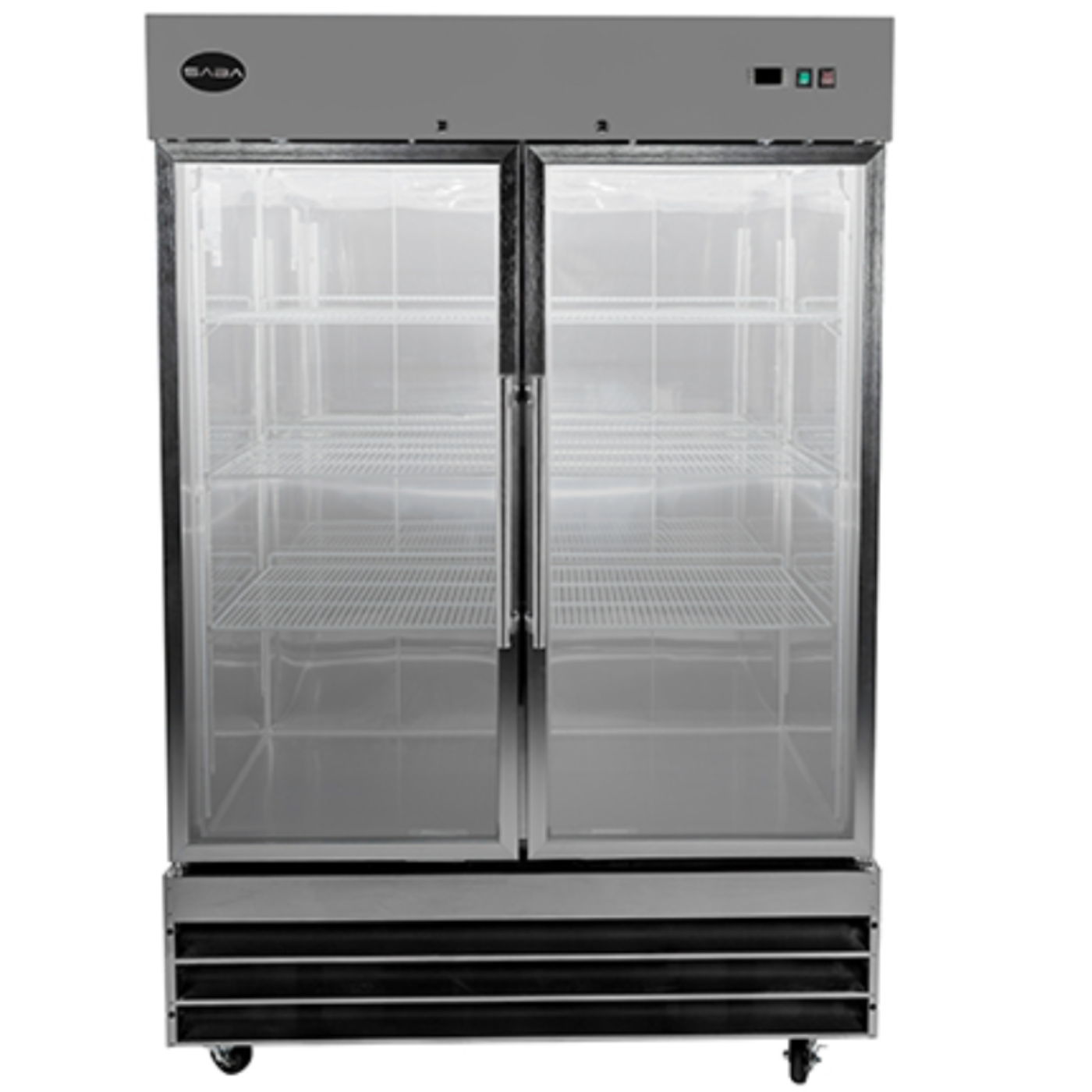 Saba - S-47FG, Commercial 2 Glass Door Reach-In Merchandiser Freezer - S-47FG