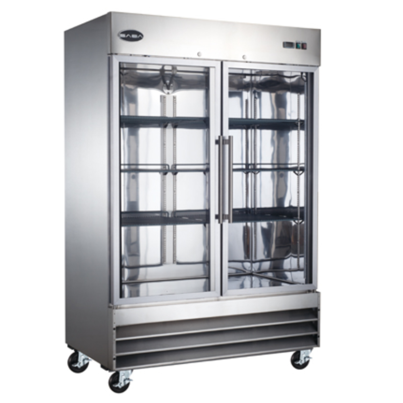 Chef AAA - Two Glass Door Reach-In Commercial Refrigerator - S-47RG