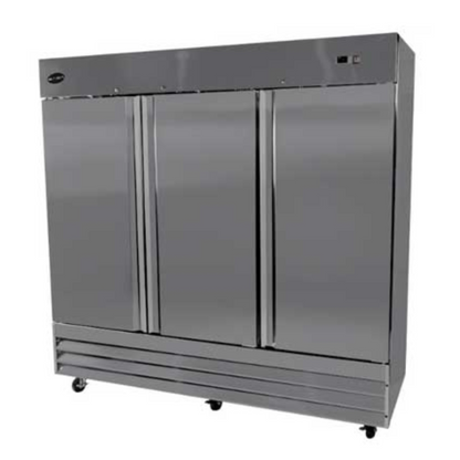 SABA - S-72F, Commercial 3 Solid Door Reach-In Freezer - S-72F