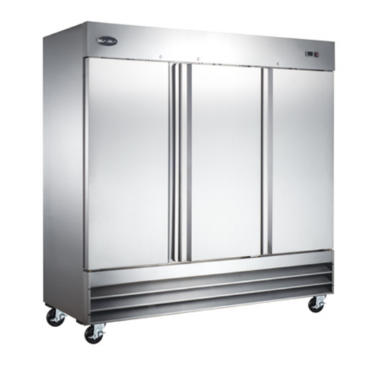 SABA - S-72F, Commercial 3 Solid Door Reach-In Freezer - S-72F