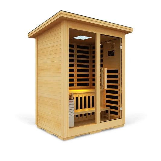 Heavenly Heat Outdoor Combination 2 Person Sauna - 387605770560