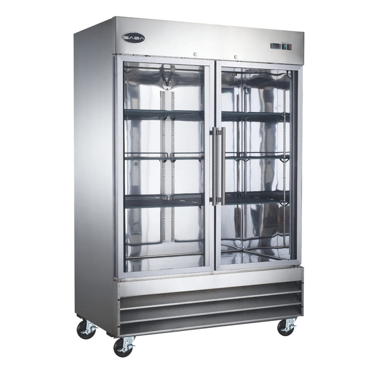 SABA Two Glass Door Commercial Reach-In Cooler -  S-47RG