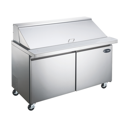 SABA  60" Two Door Commercial Mega-Top Sandwich Prep Table with 24 Pans -  SPS-60-24M