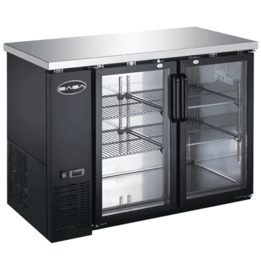 Saba - SBB-24-48G Commercial 48" Back Bar Refrigerator Cooler 11.8 cu. Ft - SBB-24-48G