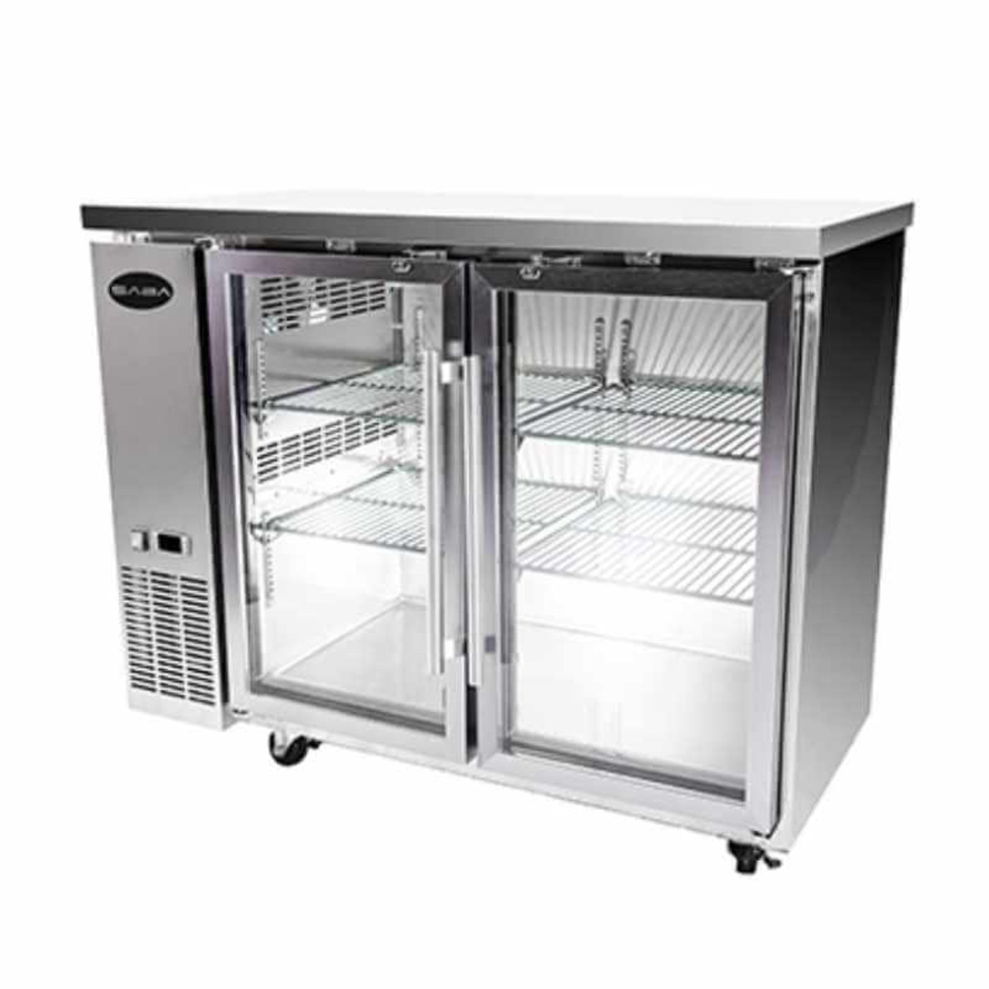 Saba - SBB-24-48GSS Commercial 48" Back Bar Refrigerator Cooler 11.8 cu. Ft - SBB-24-48GSS