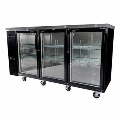 Saba - SBB-27-90G Commercial 90" Back Bar Refrigerator Cooler - SBB-27-90G