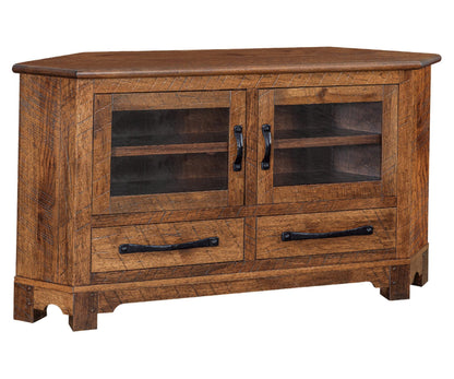 QW Amish Signature Farmhouse 61" Corner TV Stand - 192C-SC-061C FARMHOUSE