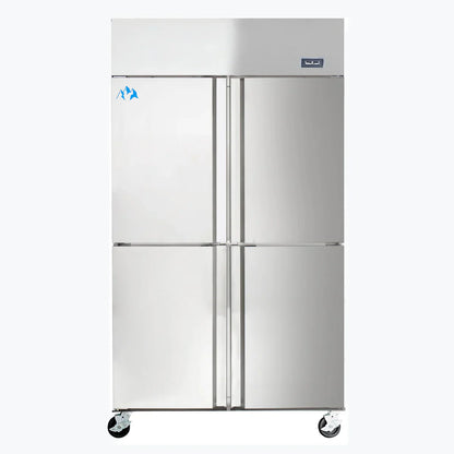 Chef AAA - Commercial Half Door Dual Zone Refrigerator and Freezer Combination 32 cu.ft. - SCD-880B