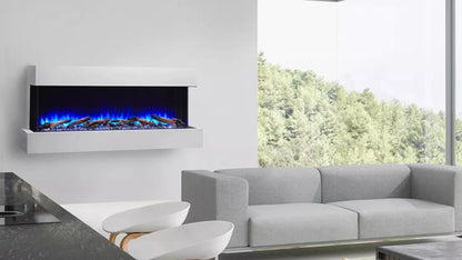 SimpliFire 43" Scion Trinity 3-Sided Linear Electric Fireplace - SF-SCT43-BK