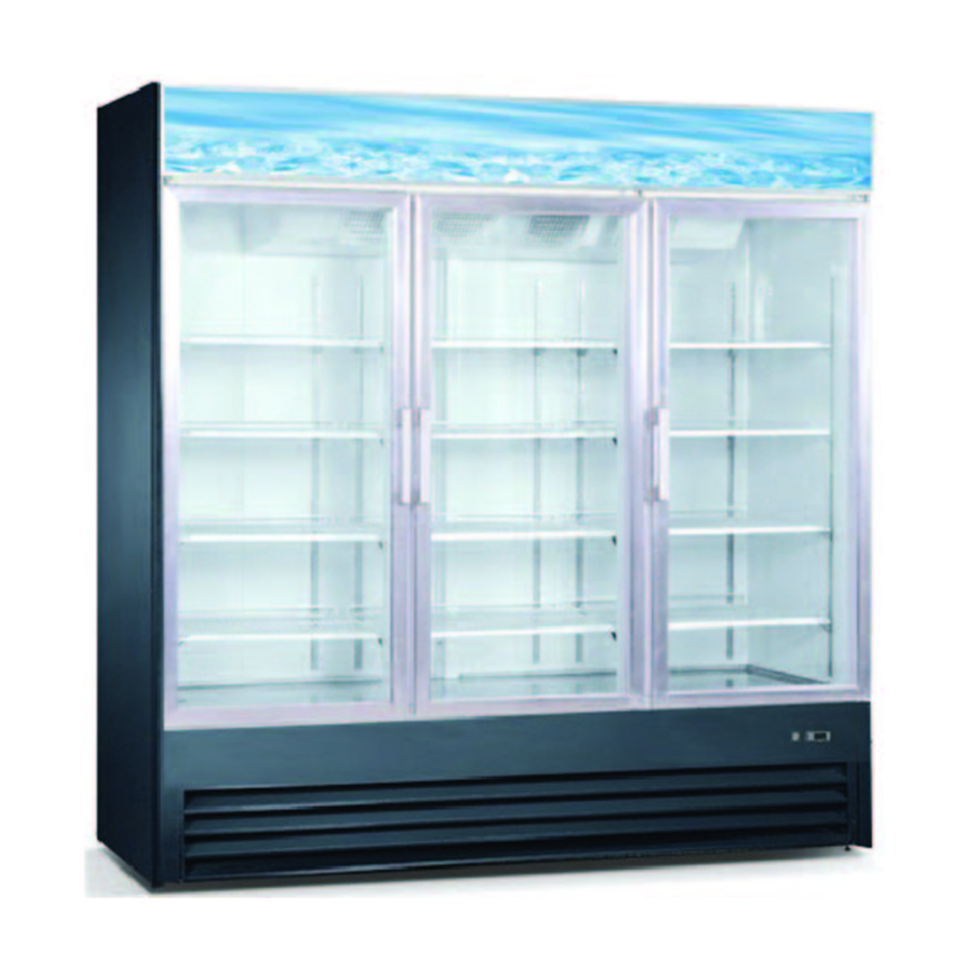 Chef AAA - SG1.9L3, Commercial 3 Glass Door Merchandiser Refrigerator - SG1.9L3