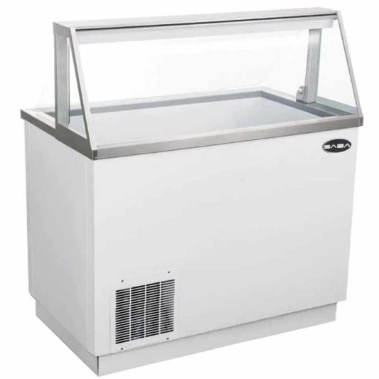 Saba - SDC-46, Commercial 46" Glass Door Ice Cream Dipping Chest Freezer Display - SDC-46