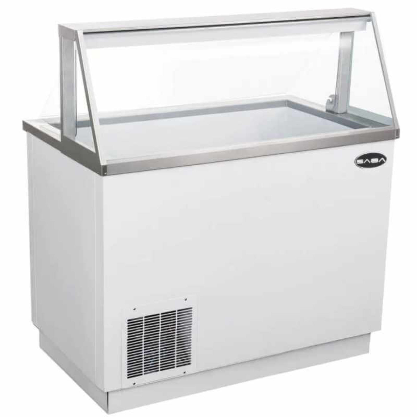 Saba - SDC-66, Commercial 66" Glass Door Ice Cream Dipping Chest Freezer Display - SDC-66