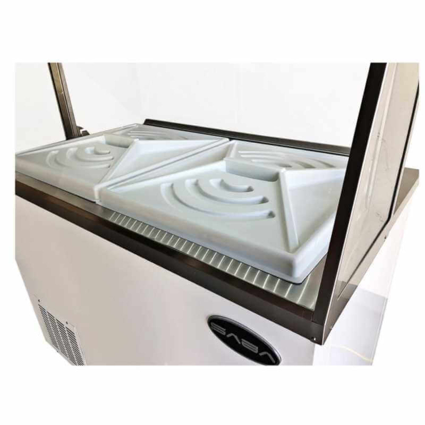 Saba - SDC-46, Commercial 46" Glass Door Ice Cream Dipping Chest Freezer Display - SDC-46