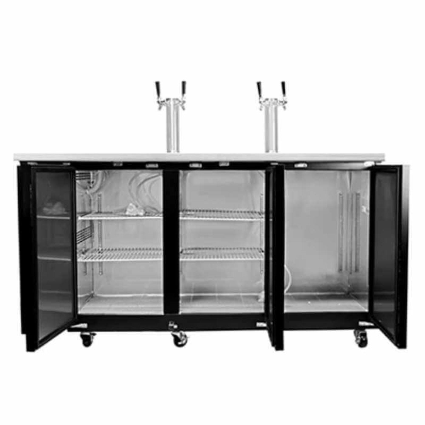Saba - SDD-27-90 Commercial 90″ Beer Dispenser Refrigerator with (2) Double Tap - SDD-27-90