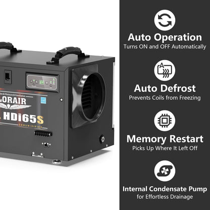 AlorAir 120 PPD Commercial Dehumidifiers - Sentinel HDi65 Dehumidifier