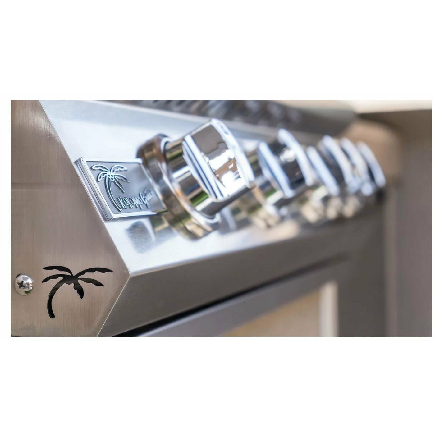 KOKOMO 5 Burner 40 Inch Cart Model BBQ Grill With Locking Casters 304 Stainless Steel - KO-BAK5BG+KO-BAK5BGC