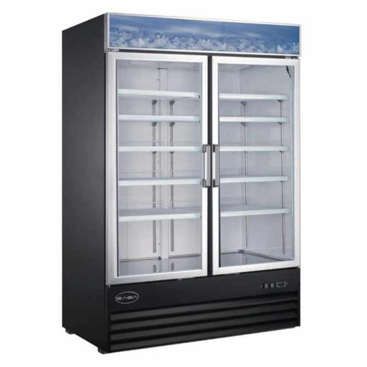Saba - SM-45F, Commercial 53" 2 Glass Door Merchandiser Freezer - SM-45F