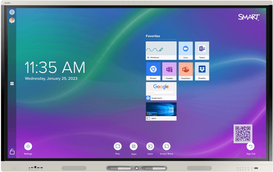 SMARTBOARD SBID-MX275-V5 MX Series 75" 4K UHD Interactive Display - SBID-MX275-V5