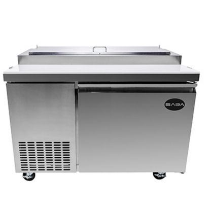 Saba - SPP-49-6 Commercial 49" 6 Pan Pizza Prep Table Refrigerator - SPP-49-6
