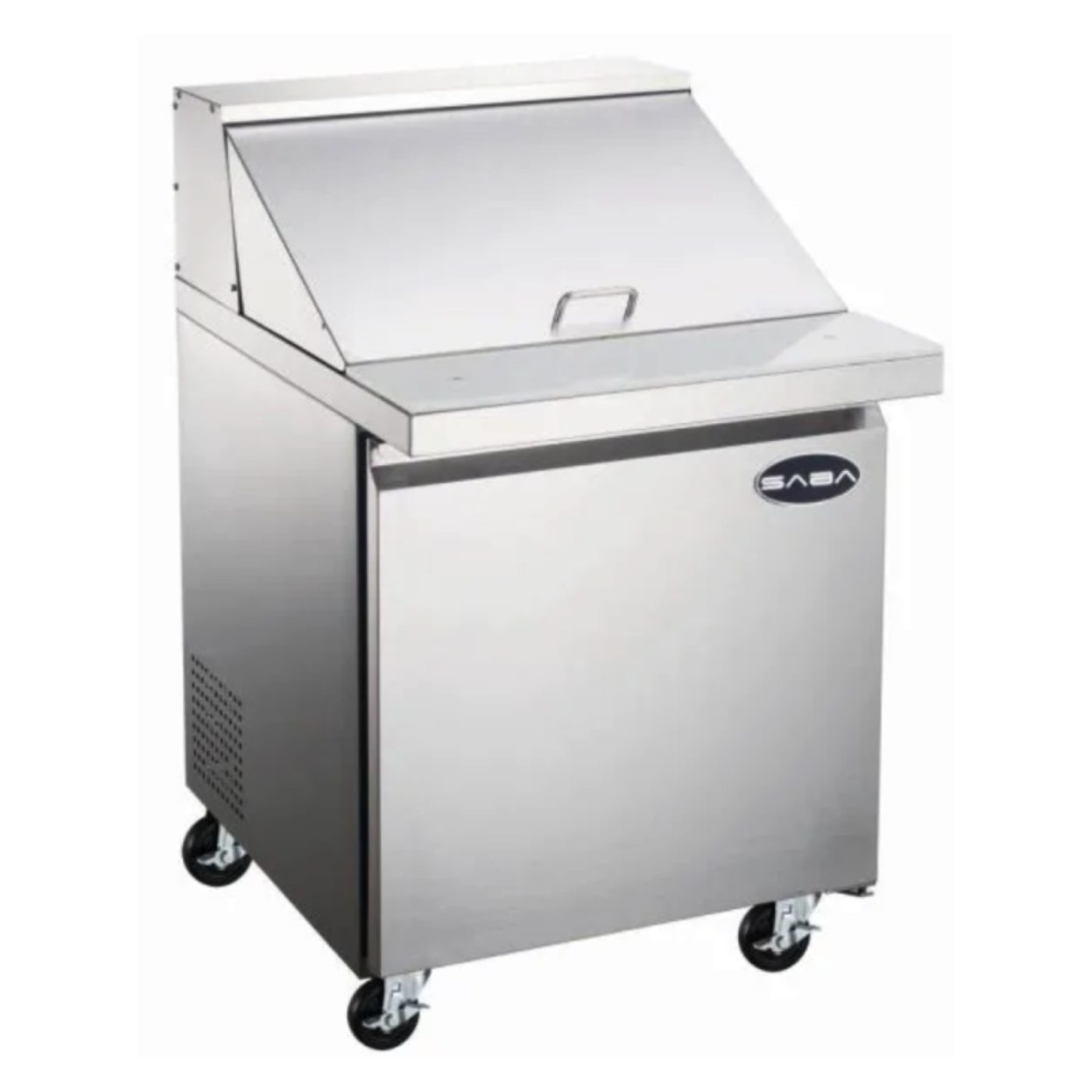Saba - SPS-27-12M Commercial 27" 12 Pan Salad Sandwich Food Prep Table Refrigerator - SPS-27-12M