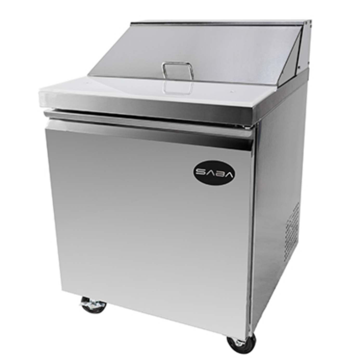 Saba - SPS-27-8 Commercial 27" 8 Pan Salad Sandwich Food Prep Table Refrigerator - SPS-27-8