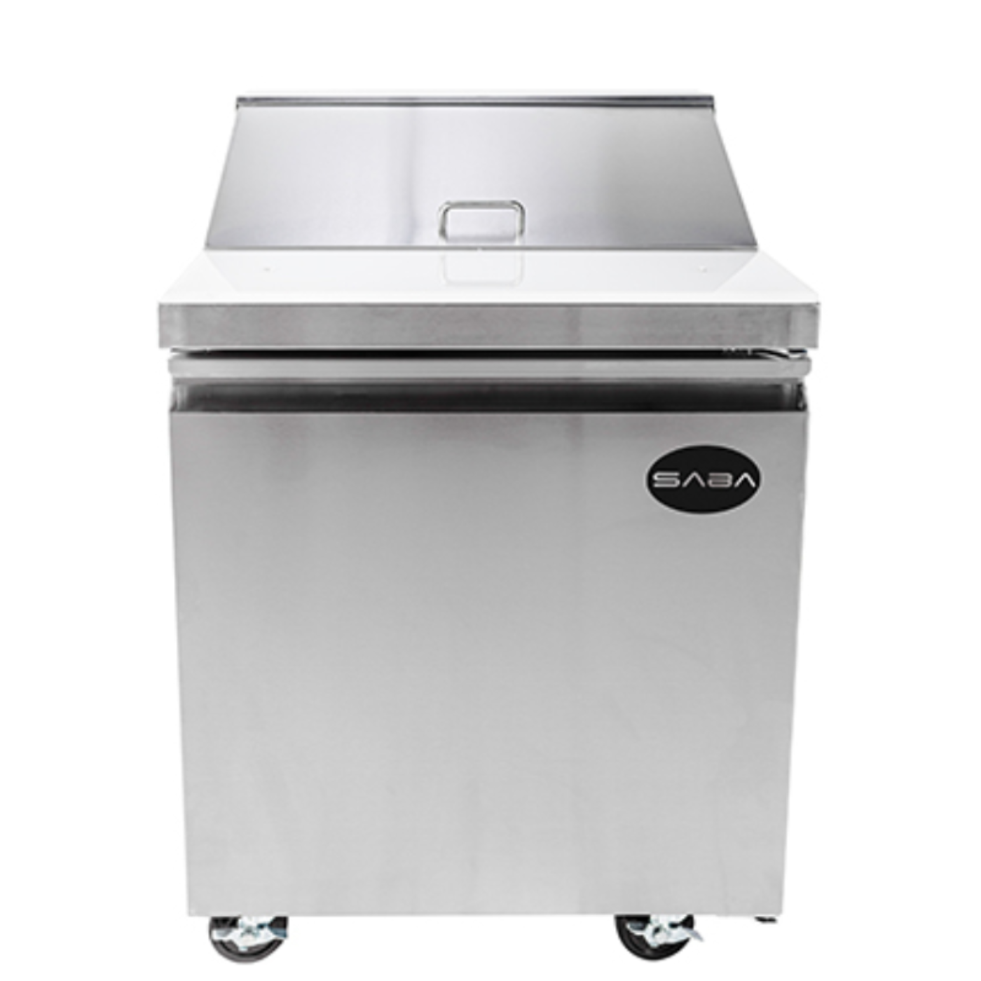 Saba - SPS-27-8 Commercial 27" 8 Pan Salad Sandwich Food Prep Table Refrigerator - SPS-27-8