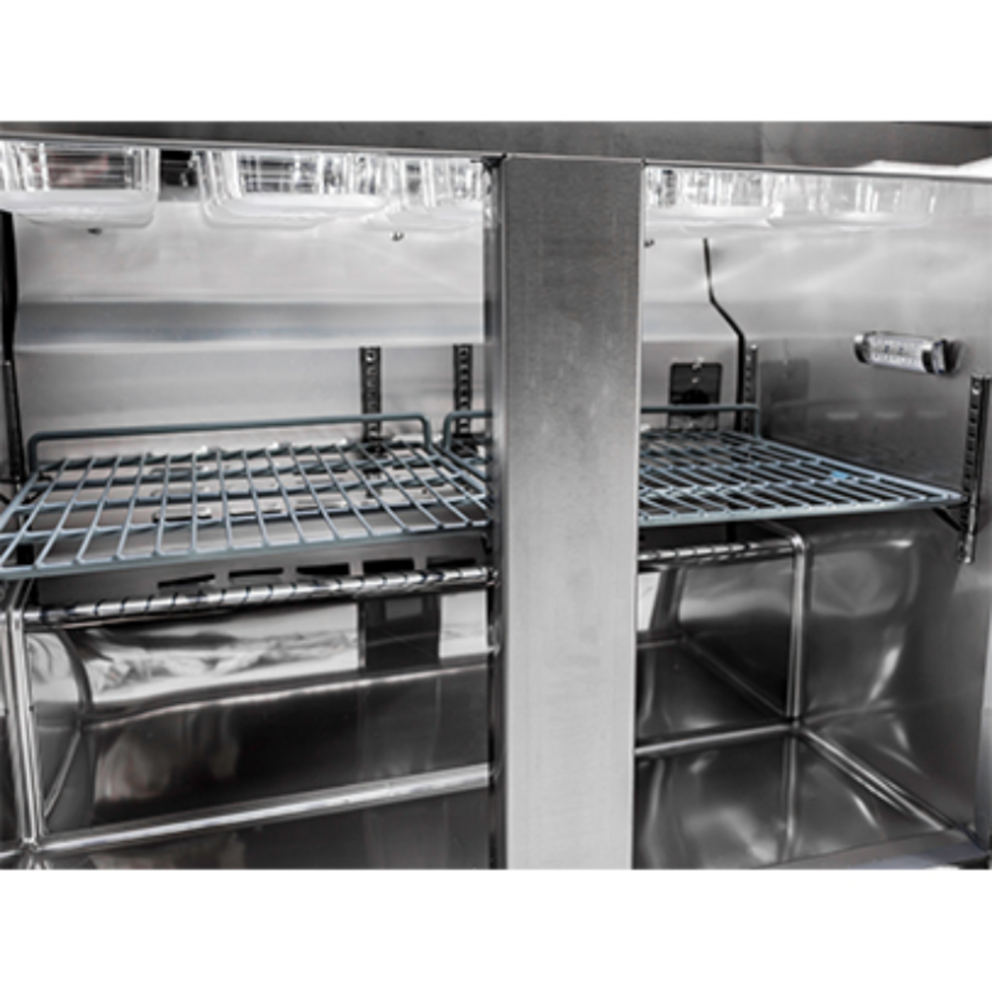 Saba - SPS-36-15M Commercial 36" 15 Pan Salad Sandwich Food Prep Table Refrigerator - SPS-36-15M