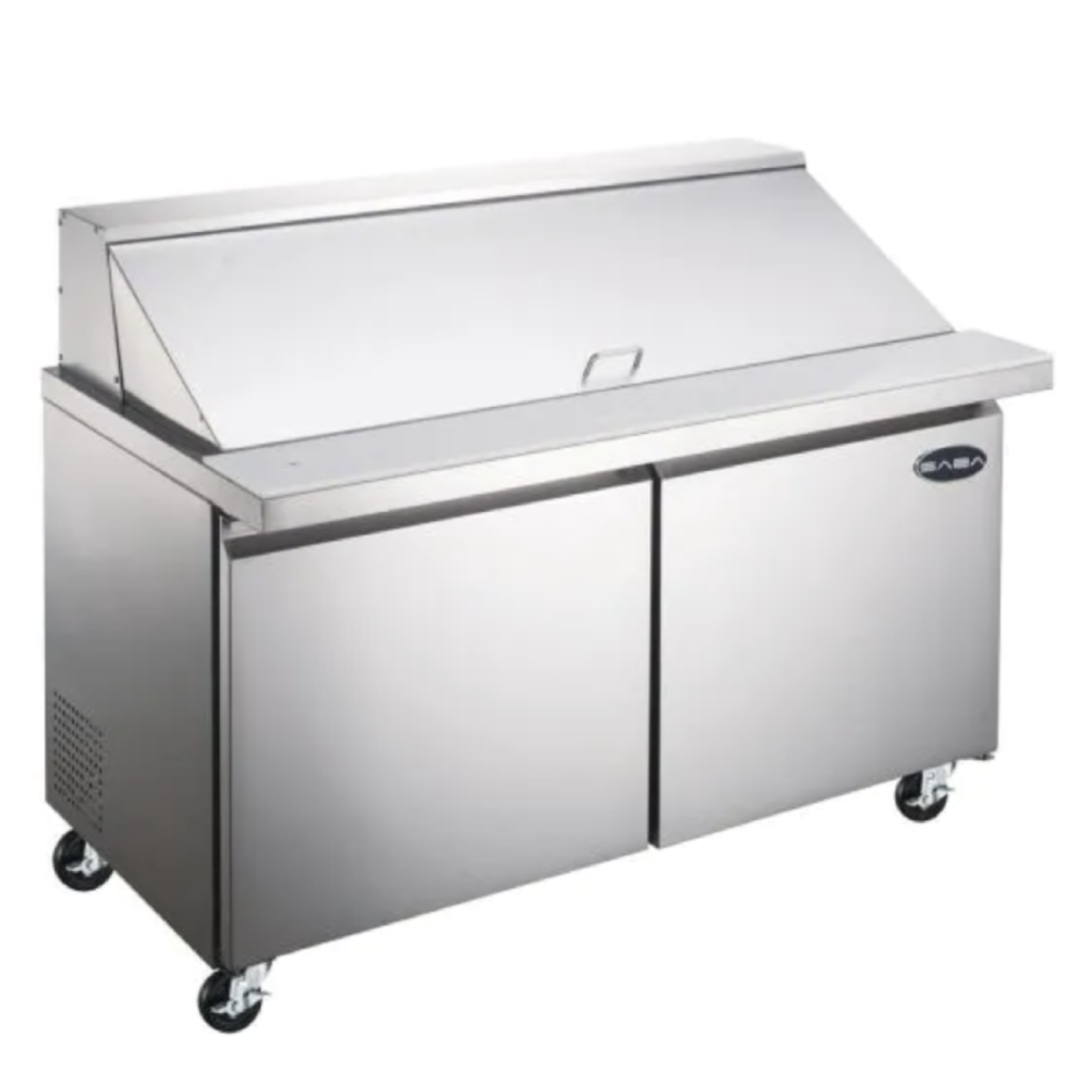 Saba - SPS-60-24M Commercial 60" 24 Pan Salad Sandwich Food Prep Table Refrigerator -SPS-60-24M