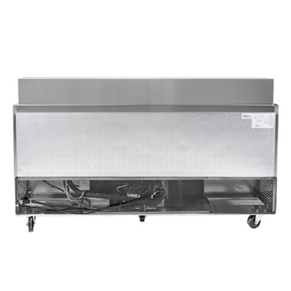 Saba - SPS-72-18 Commercial 70" 18 Pan Salad Sandwich Food Prep Table Refrigerator - SPS-72-18