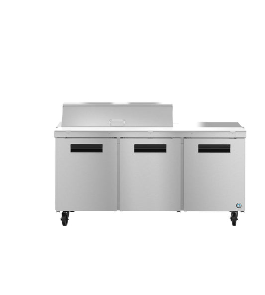 Hoshizaki 72" Wide 3 Door Sandwich Prep Table - SR72B-12
