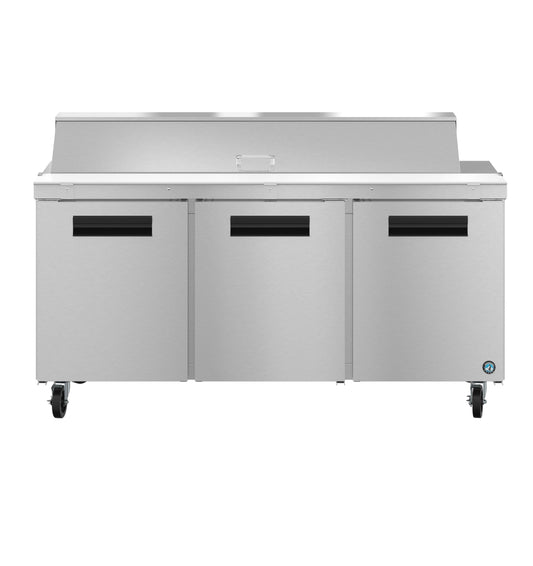 Hoshizaki 72" Wide 3 Door Sandwich Prep Table - SR72B-18