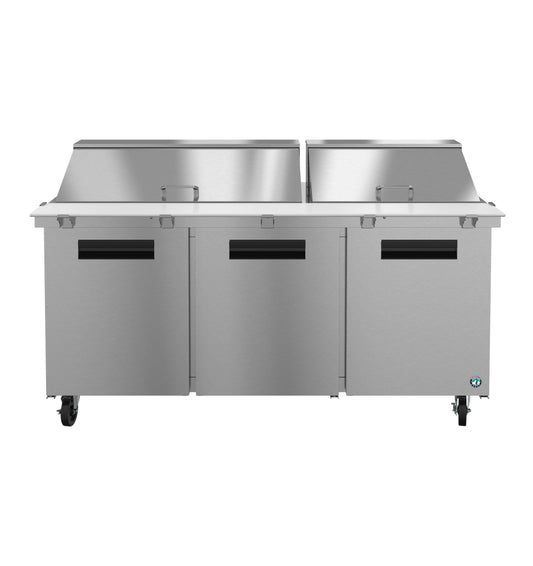 Hoshizaki 72" Wide 3 Door Mega Top Sandwich Prep Table - SR72B-30M