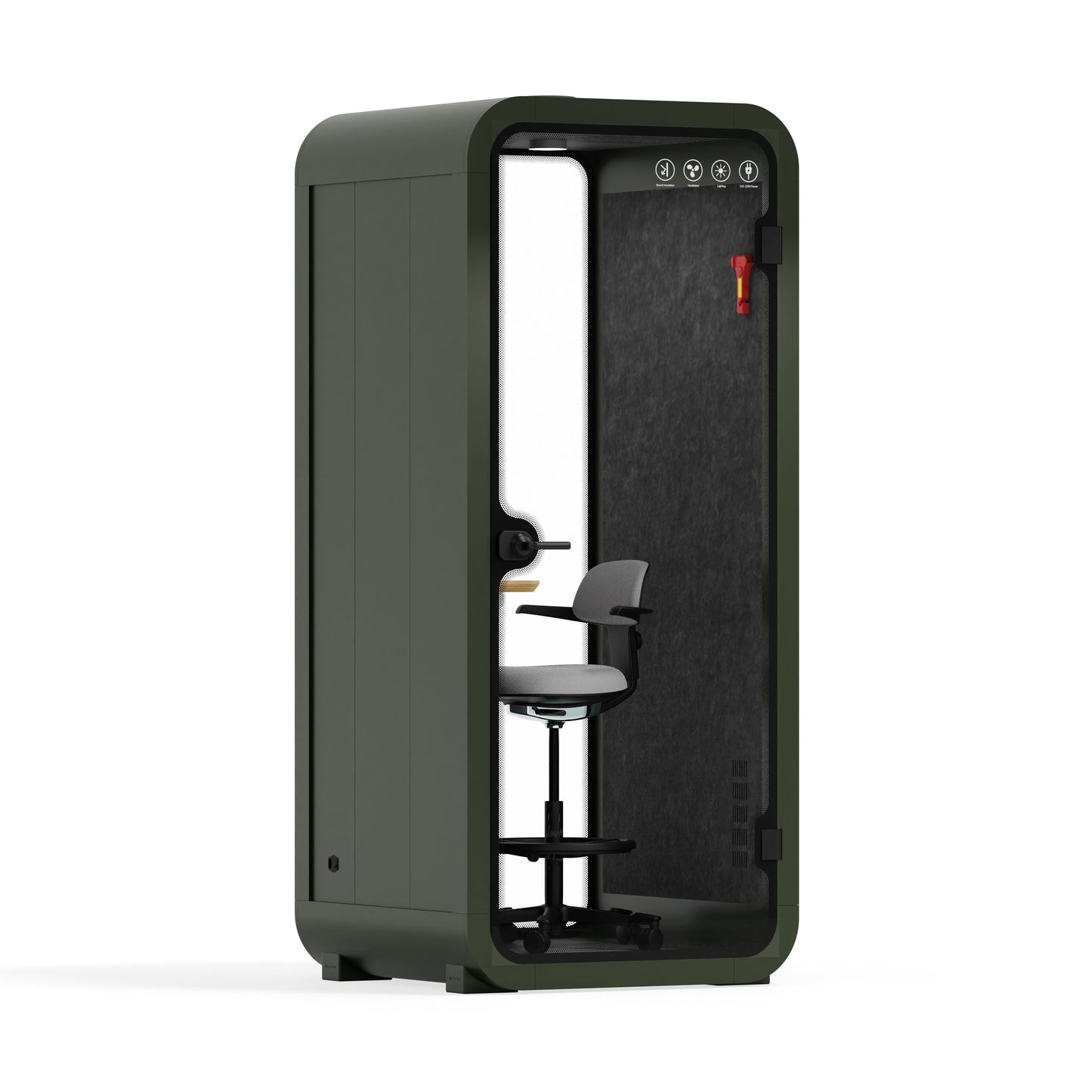 Office Pod Quell Flex - S-S115-DRK-GREY-SBX30-31B-DS2/DH.02.01