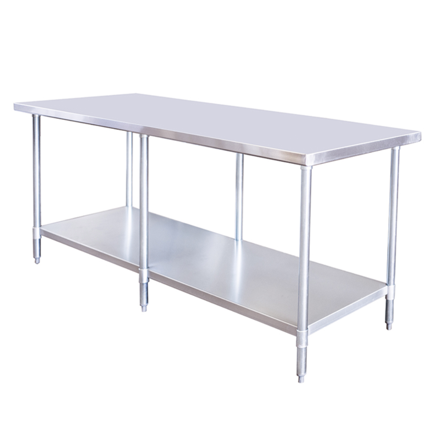 Chef AAA - TL3843, Commercial 84" Stainless Steel Work Table 84" x 30" x 34" - SSTW-3084