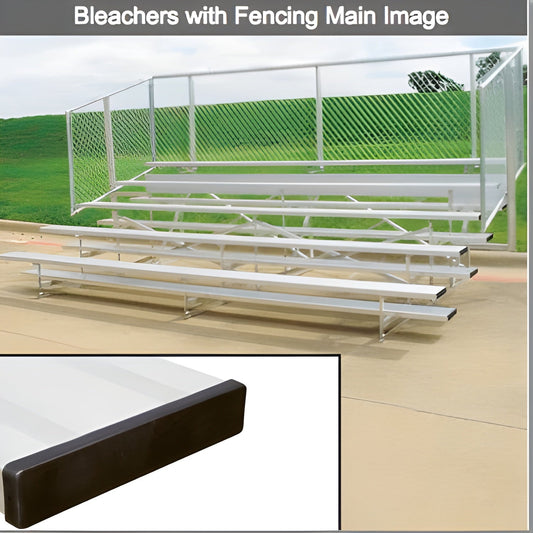 Bleacher 4 or  5 Row Aluminum Bleachers with Fencing - NB0415