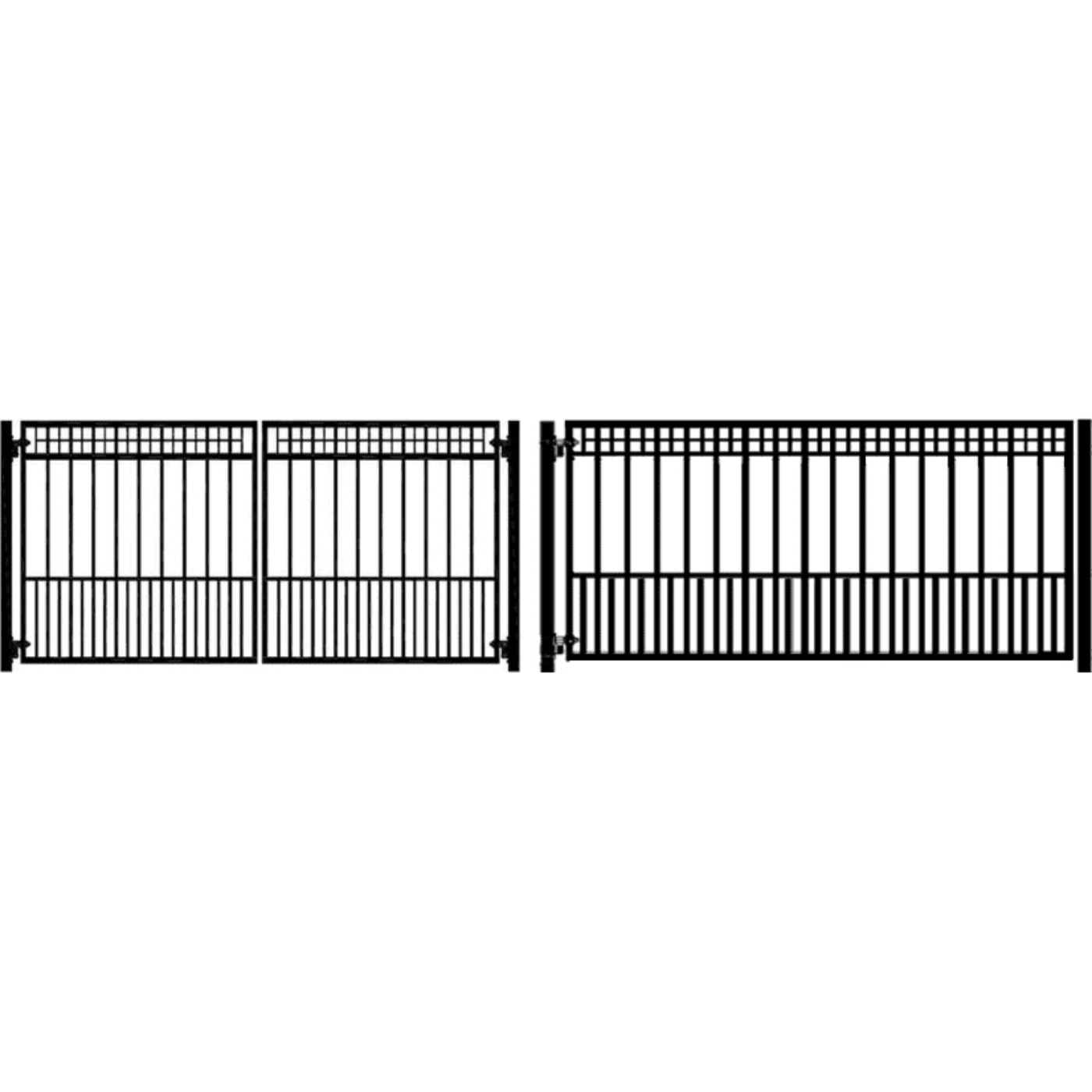 Amazing Gates Athena Style Driveway Swing Gate - GPS-ATH-BP-10