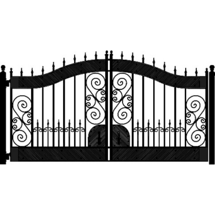 Amazing Gates Hyde Park Style Driveway Swing Gate