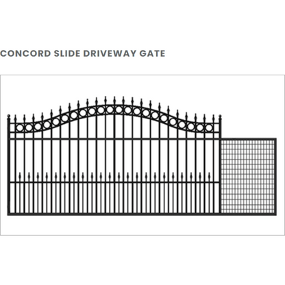 Amazing Gates Concord Slide Driveway Gate - 11-SG-CONCORD-HDG