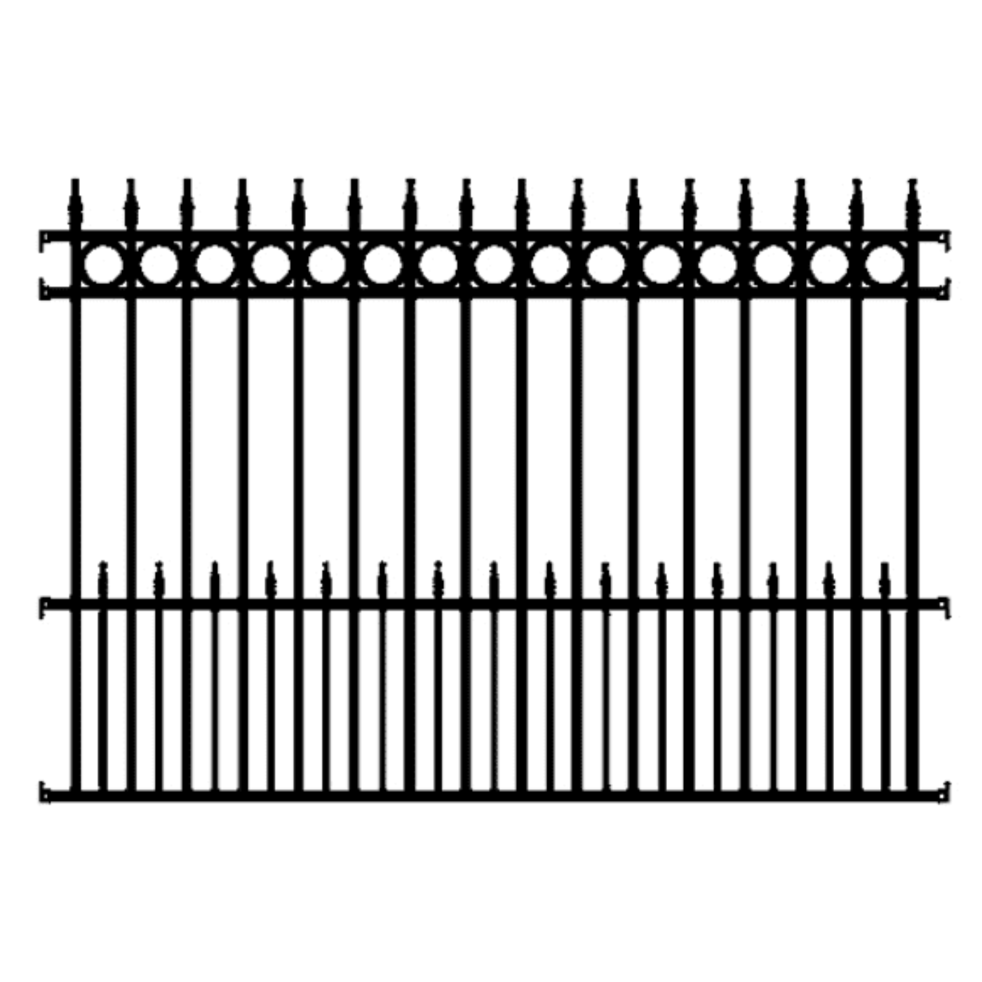 Amazing Gates Concord Welded Fence Panel DH-FN-CONC-WLD