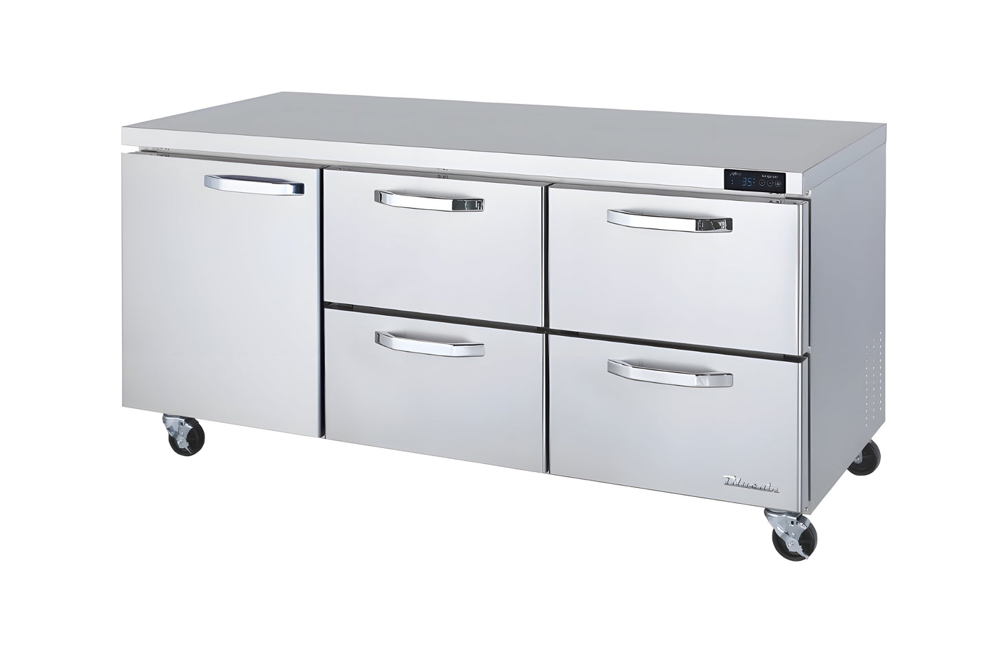 Blue Air 72" Wide 4 Drawer Undercounter Refrigerator - BLUR72-D4RM-HC