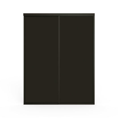 Doors22 120x80 Glass Sliding Room Divider Smoked Clear 3 panels - RDB120x80smokedclear