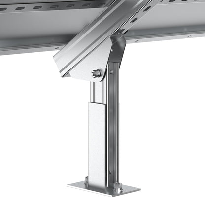 Solar Ground Mount | Fit MEGA 100/100 SLIM/MEGA 150 | Adjustable, Easy-to-Install Brackets for 1-4 Panels