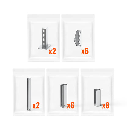 Solar Ground Mount | Fit MEGA 200/MEGA 220/MEGA 250 | Adjustable, Easy-to-Install Brackets for 1-4 Panels