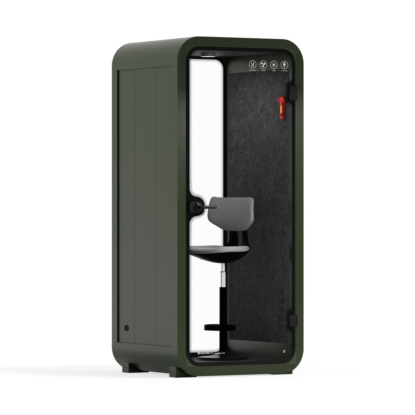 Office Pod Quell Flex - S-S115-DRK-GREY-SBX30-31B-DS2/DH.02.01